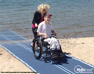 Mobi-Mat® Recpath rollout ADA Beach Access Mat