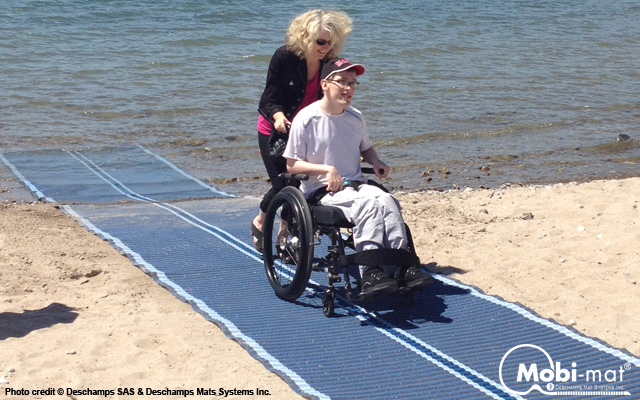 Mobi-Mat® Recpath rollout ADA Beach Access Mat