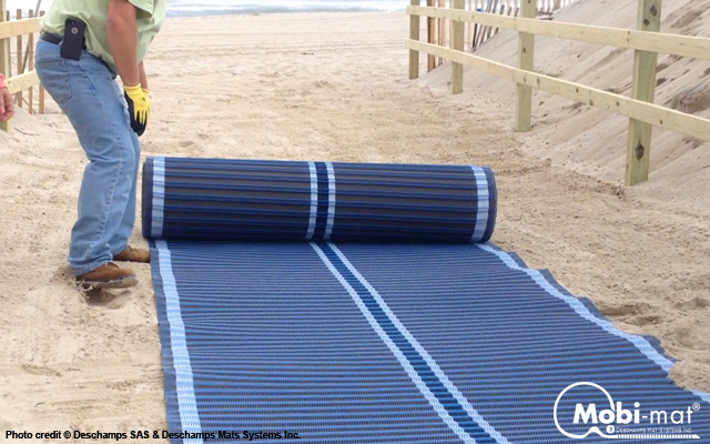 Mobi-Mat® Recpath rollout ADA Beach Access Mat