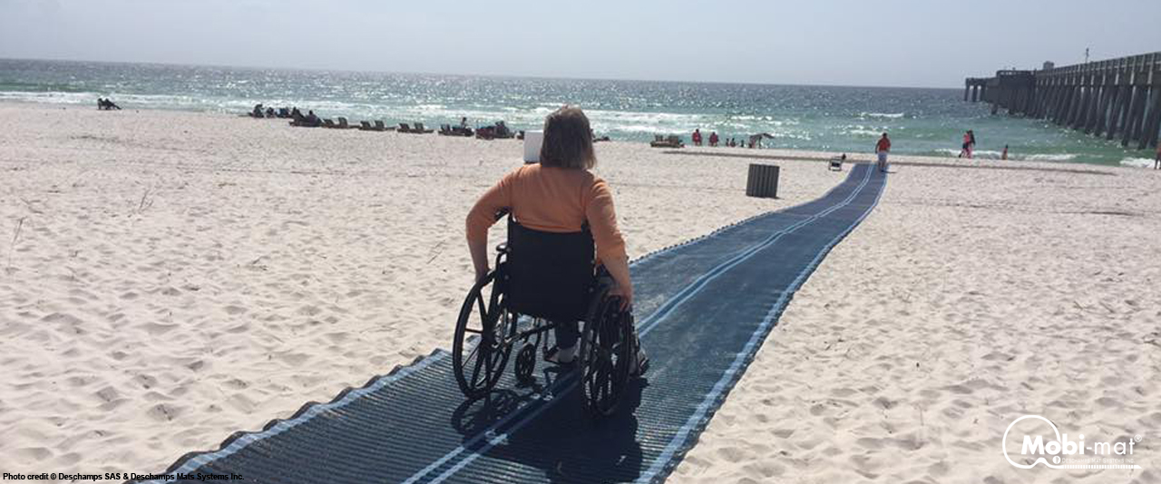 Mobi Mat Ada Beach Access Inclusive Technology Mobi Mat Recpath Rollout Ada Beach Access