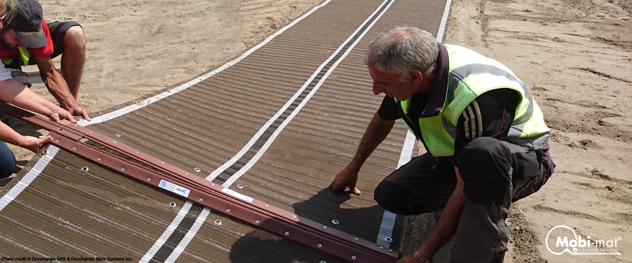 Mobi-Mat® Recpath rollout ADA Beach Access Mat