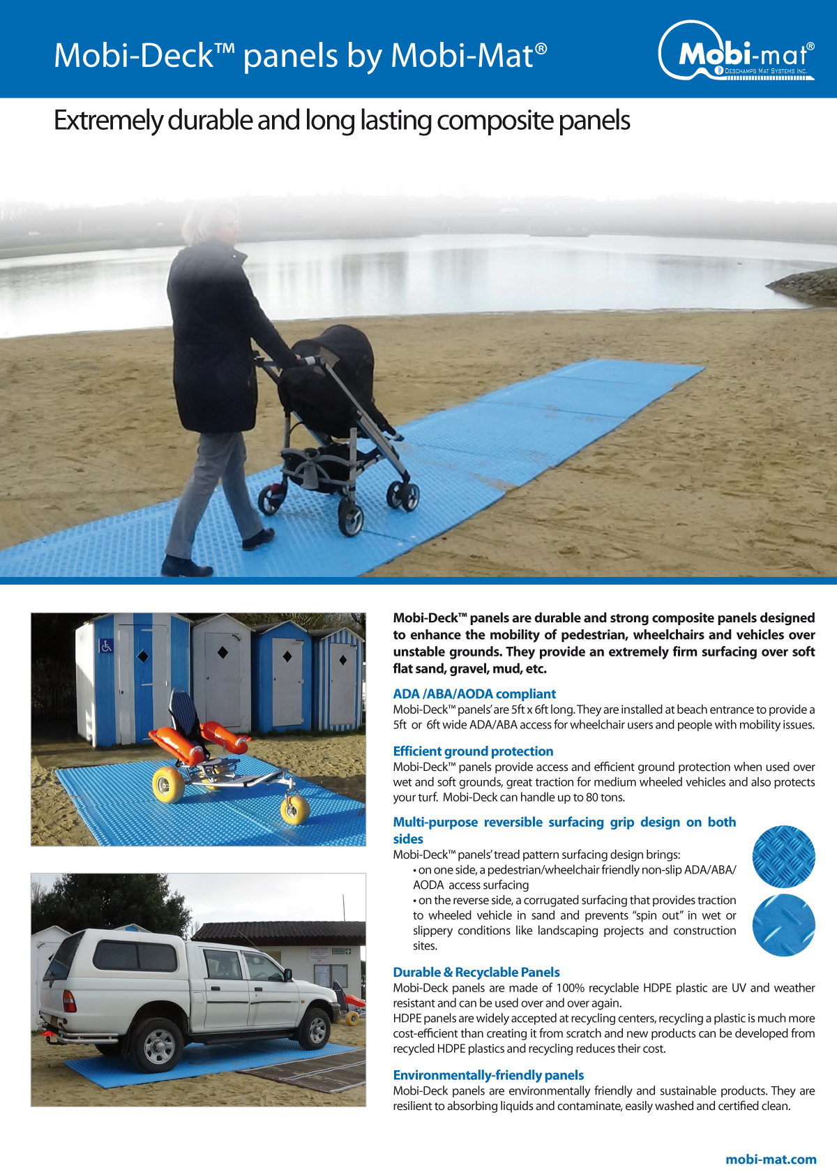 MobiDeck by Mobi-Mat® - Rigid Mat Panel